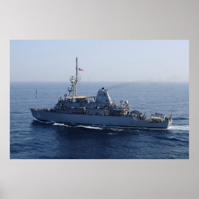 Póster Gladiador USS (MCM 11) (Frente)