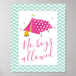 Poster Glam Camp Spa Makeover Birthday