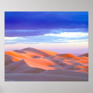 Poster Glamis Sand Dunes no pôr do sol
