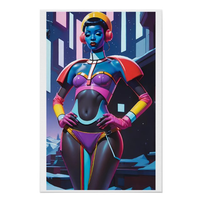 Póster Glamour DJ in Christmas Town (Frente)