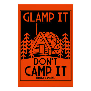 Póster Glamping de Luxo