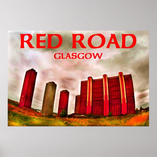 Poster glasgol vermelho (Frente)