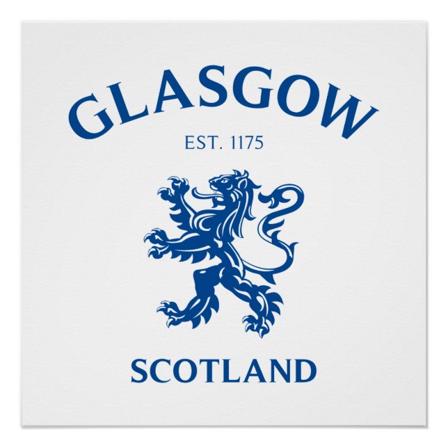 PÓSTER GLASGOW, ESCÓCIA (Frente)