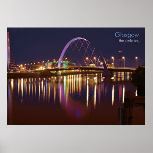 Poster Glasgow - o arco de Clyde