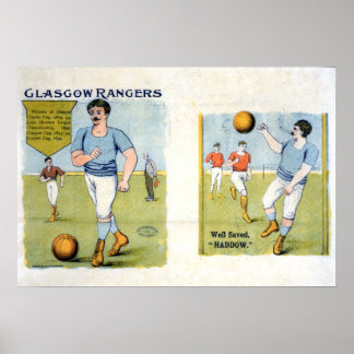Poster Glasgow Rangers FC, 1894
