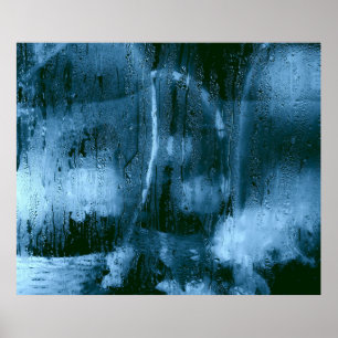 POSTER GLASS WATER MOIST