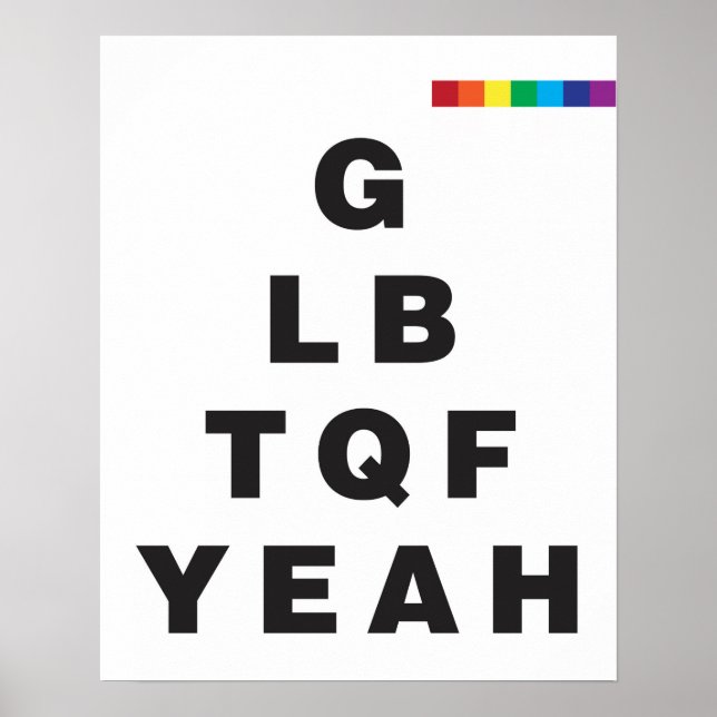 Poster GLBTQF Sim! (Frente)