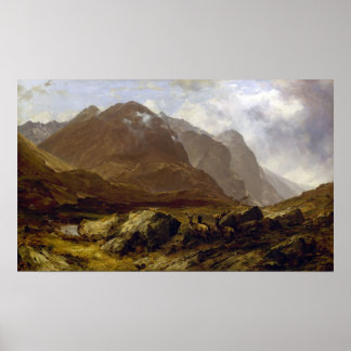 Poster Glencoe por Horatio McCulloch