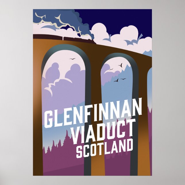 Poster Glenfinnan Viaduct Scotland (Frente)