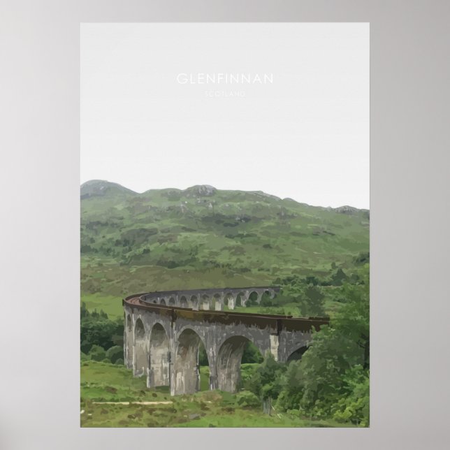 Poster Glenfinnan Viaduct, Scotland Viagem Trabalho de ar (Frente)