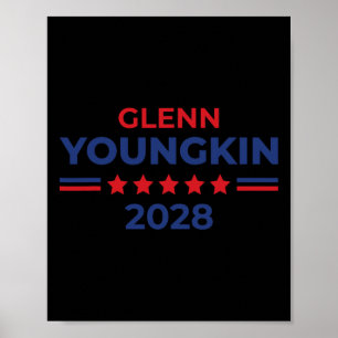 Poster Glenn Youngkin Para Presidente 2028 Mega Republica