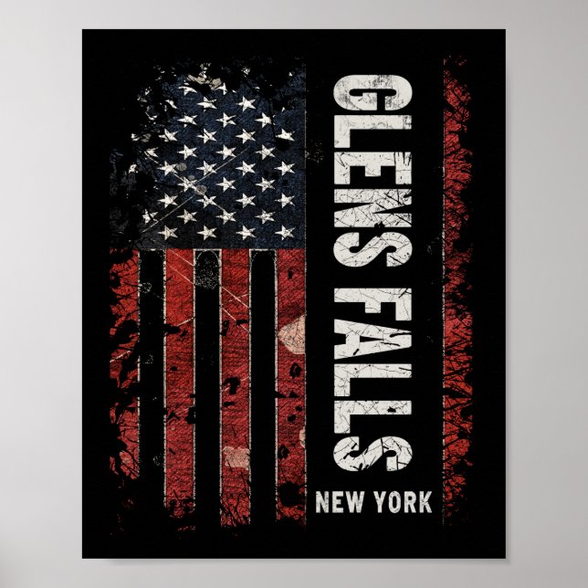 Poster Glens Falls New York (Frente)