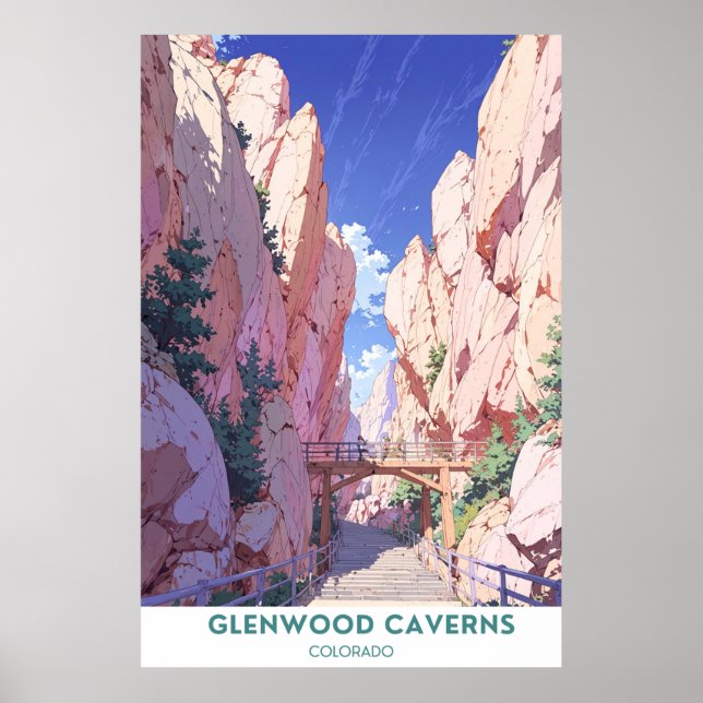 Poster Glenwood Caverns Adventure Park - Colorado (Frente)