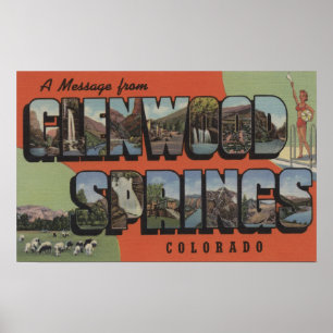 Póster Glenwood Springs, Colorado - grandes cenas 2 da