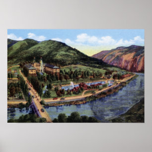 Poster Glenwood Springs Colorado Hotel Colorado Mineral S