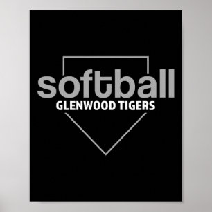 Poster Glenwood Tigers Softll Placa Base