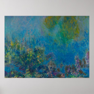 Póster Glicínias do ~ de Claude Monet