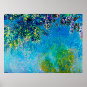 Poster Glicínias por Claude Monet
