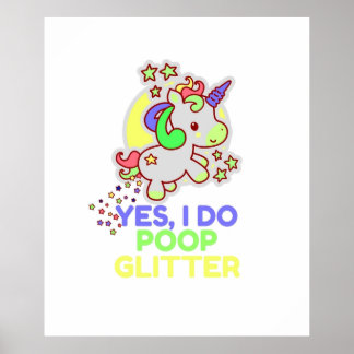 Poster Glitter do Unicorn Poop