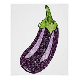Póster Glitter EggPlant