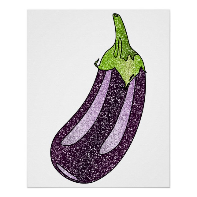 Póster Glitter EggPlant (Frente)