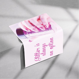 Poster Glitter faz você brilhar, salão de unhas, Wallart