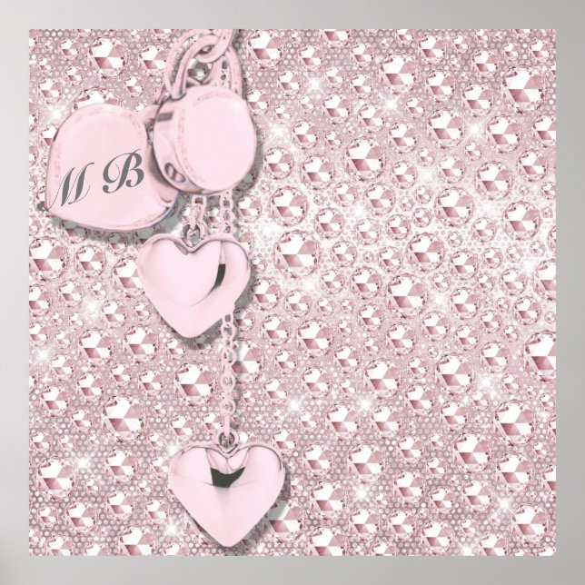 Poster Glitter Girly Pink (Frente)