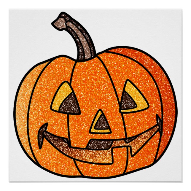 Póster Glitter Jack O'Lantern (Frente)