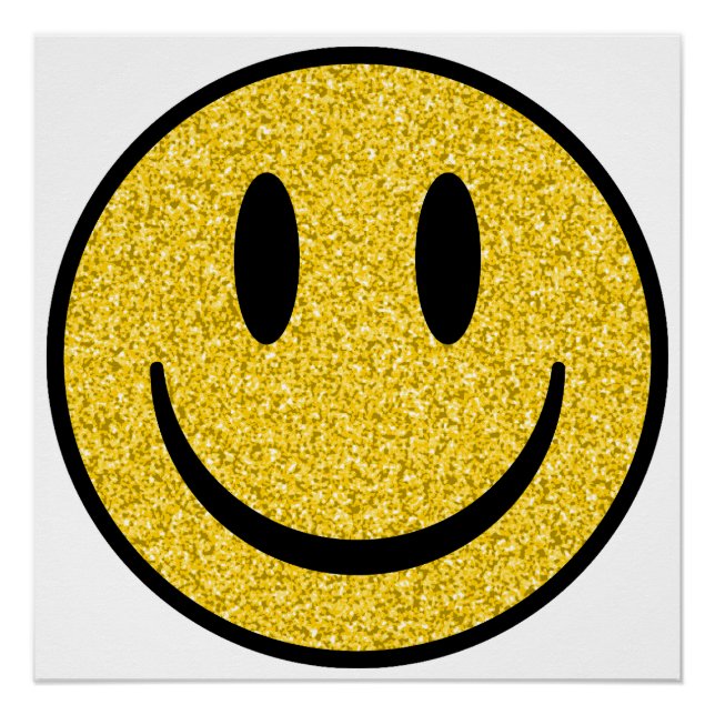Póster Glitter Smile Face (Frente)