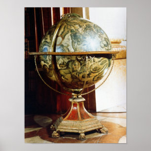 Póster Globo celestial, 1688