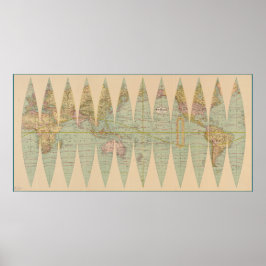 Poster Globo da Terra Desconstruída (1887)