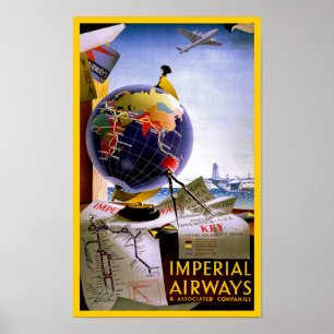 Poster Globo de Imperial Airways
