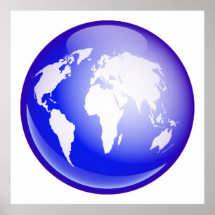 Póster Globo do mundo