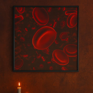 Poster Glóbulos Vermelhos Microscópicos