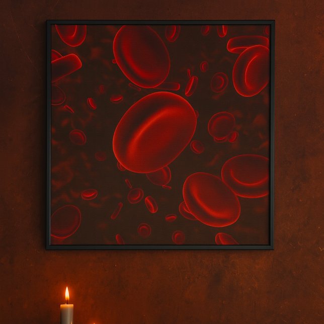 Poster Glóbulos Vermelhos Microscópicos (Criador carregado)