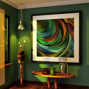 Poster Glória a cores - Abstrato Art
