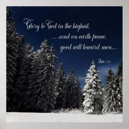 Poster Glória a Deus - Lucas 2:14