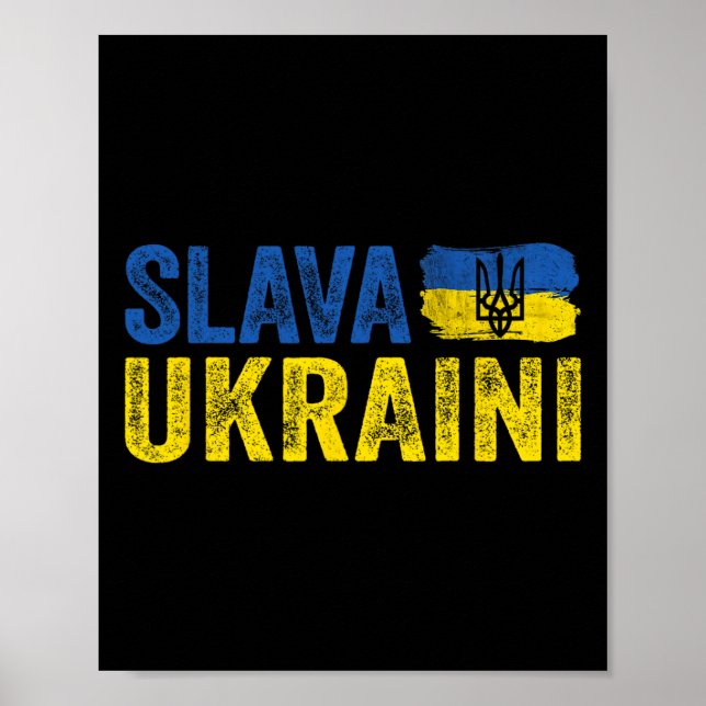 Poster Glória à Ucrânia1 (Frente)