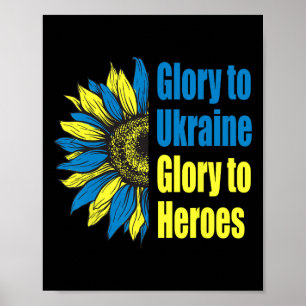 Poster Glória à Ucrânia Glória aos Heróis Sementes de Gir