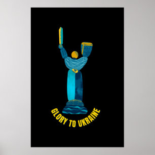 Poster Glória À Ucrânia Monumento Da Terra-Mãe