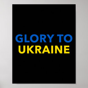 Poster Glória à Ucrânia - Slava Ukraini 