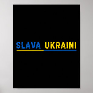 Poster Glória à Ucrânia Slava Ukraini 1