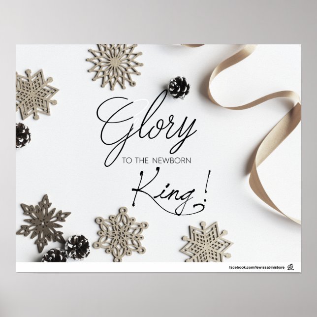 Poster Glória ao rei recém-nascido! (Frente)