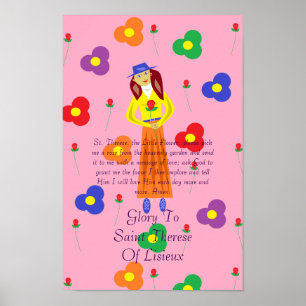 Póster Glória Ao Santo De Terês De Lisieux