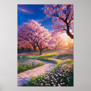Poster Glória do Sunset em um Parque