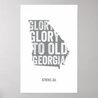 Poster Glória Glória (Cinza)