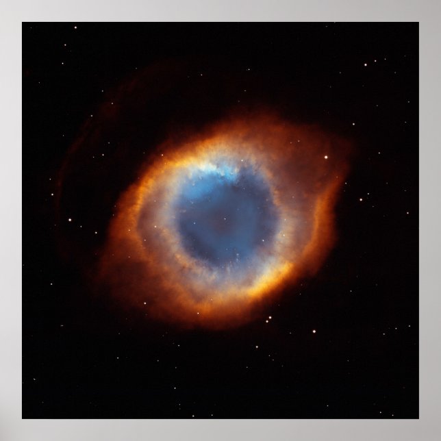 Póster Glória Iridescente da Nebulosa Helix (Frente)