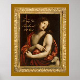 Poster glória para o cordeiro de deus (grande 40x50)