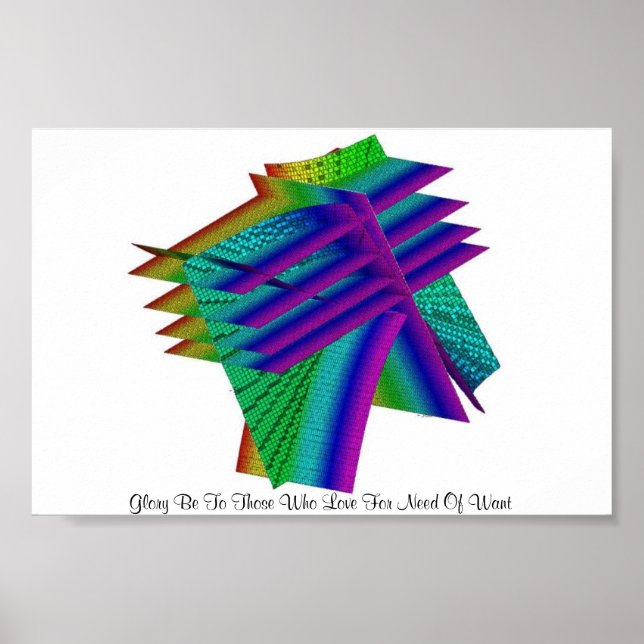 Póster Glória Seja Para Aqueles Que Adoram Por Necessidad (Frente)