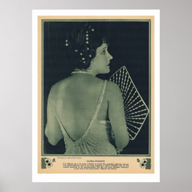 Poster Gloria Swanson 1922 (Frente)